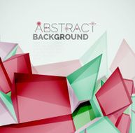 Geometric shapes with sample text Abstract template N133