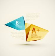 Geometric shapes in the air Vector abstract background N193
