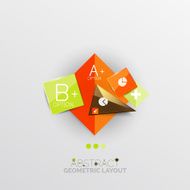 Modern abstract geometric info banner N143