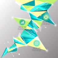 Creative Abstract Background modern triangle design Infographics-Vector illustration