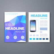 Templates Vector flyer brochure cover for print web marketing concept N4
