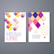 Templates Vector flyer brochure cover for print web marketing concept N6