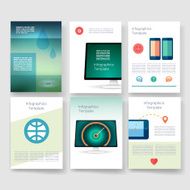 Templates Design Set of Web Mail Brochures Mobile Technology Infographic N113