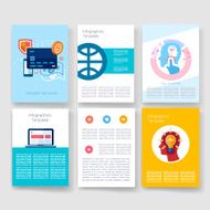 Templates Design Set of Web Mail Brochures Mobile Technology Infographic N118