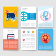 Templates Design Set of Web Mail Brochures Mobile Technology Infographic N119