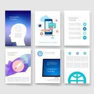 Templates Design Set of Web Mail Brochures Mobile Technology Infographic N122