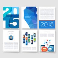 Templates Design Set of Web Mail Brochures Mobile Technology Infographic N133