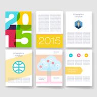 Templates Design Set of Web Mail Brochures Mobile Technology Infographic N134