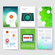 Templates Design Set of Web Mail Brochures Mobile Technology Infographic N140