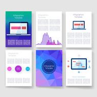 Templates Design Set of Web Mail Brochures Mobile Technology Infographic N143