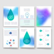 Templates Design Set of Web Mail Brochures Mobile Technology Infographic N147