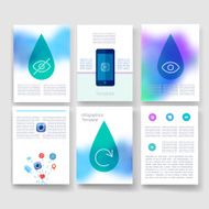 Templates Design Set of Web Mail Brochures Mobile Technology Infographic N148