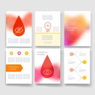 Templates Design Set of Web Mail Brochures Mobile Technology Infographic N150