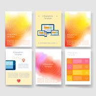 Templates Design Set of Web Mail Brochures Mobile Technology Infographic N159