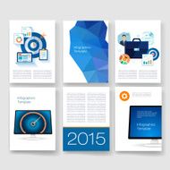 Templates Design Set of Web Mail Brochures Mobile Technology Infographic N162