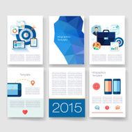 Templates Design Set of Web Mail Brochures Mobile Technology Infographic N163