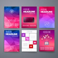 Templates Design Set of Web Mail Brochures Mobile Technology Infographic N170