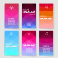 Templates Design Set of Web Mail Brochures Mobile Technology Infographic N173