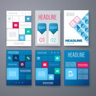 Templates Design Set of Web Mail Brochures Mobile Technology Infographic N174