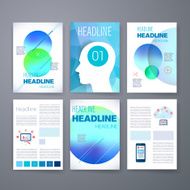 Templates Design Set of Web Mail Brochures Mobile Technology Infographic N175