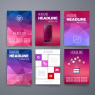 Templates Design Set of Web Mail Brochures Mobile Technology Infographic N178
