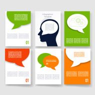Templates Design Set of Web Mail Brochures Mobile Technology Infographic N190