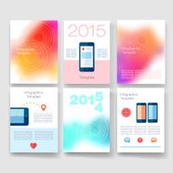 Templates Design Set of Web Mail Brochures Mobile Technology Infographic N208