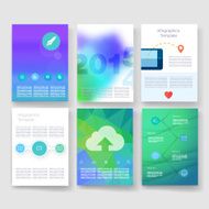 Templates Design Set of Web Mail Brochures Mobile Technology Infographic N209