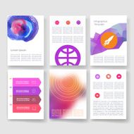 Templates Design Set of Web Mail Brochures Mobile Technology Infographic N210