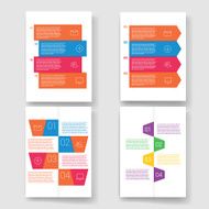 Templates Design Set of Web Mail Brochures Mobile Technology Infographic N220