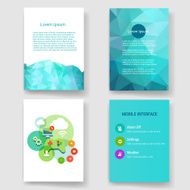 Templates Design Set of Web Mail Brochures Mobile Technology Infographic N221