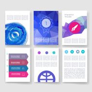 Templates Design Set of Web Mail Brochures Mobile Technology Infographic N224