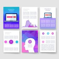 Templates Design Set of Web Mail Brochures Mobile Technology Infographic N225