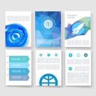 Templates Design Set of Web Mail Brochures Mobile Technology Infographic N226
