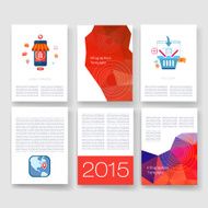 Templates Design Set of Web Mail Brochures Mobile Technology Infographic N228