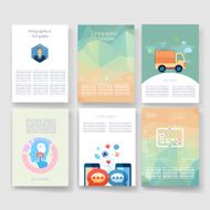 Templates Design Set of Web Mail Brochures Mobile Technology Infographic N238