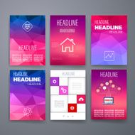 Templates Design Set of Web Mail Brochures Mobile Technology Infographic N239