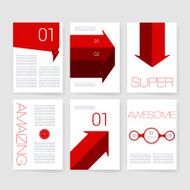 Templates Design Set of Web Mail Brochures Mobile Technology Infographic N245