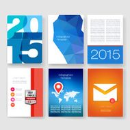 Templates Design Set of Web Mail Brochures Mobile Technology Infographic N251