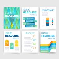Templates Design Set of Web Mail Brochures Mobile Technology Infographic N254
