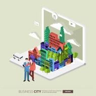 City on Laptop N8