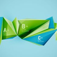 Geometric shapes in the air Vector abstract background N197