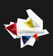 Vector fresh business abstract infographic N20