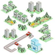 Set of the Isometric City