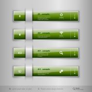 Modern business tabs infographics template for web design or N14