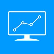 Computer monitors with different graphs