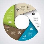 Modern vector info graphic for business project N99