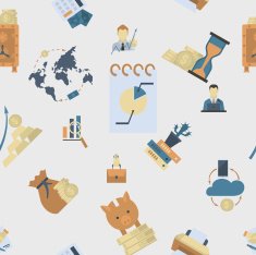 Business and Finance Seamless Pattern N15