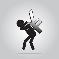 Man carrying with a money sign N2