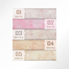 Light pink red number banner on summer and autumn season N2